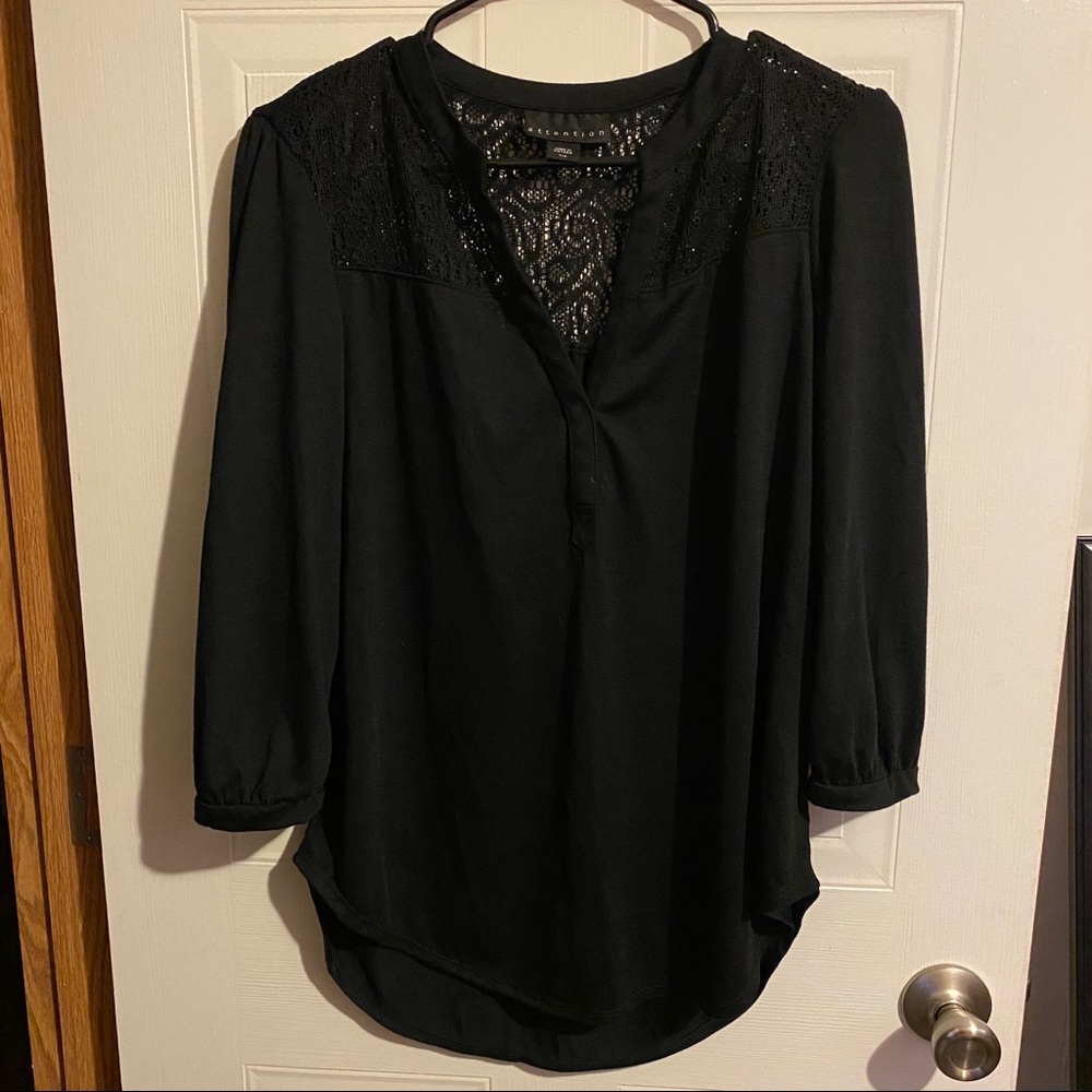 Women’s Attention Black Blouse